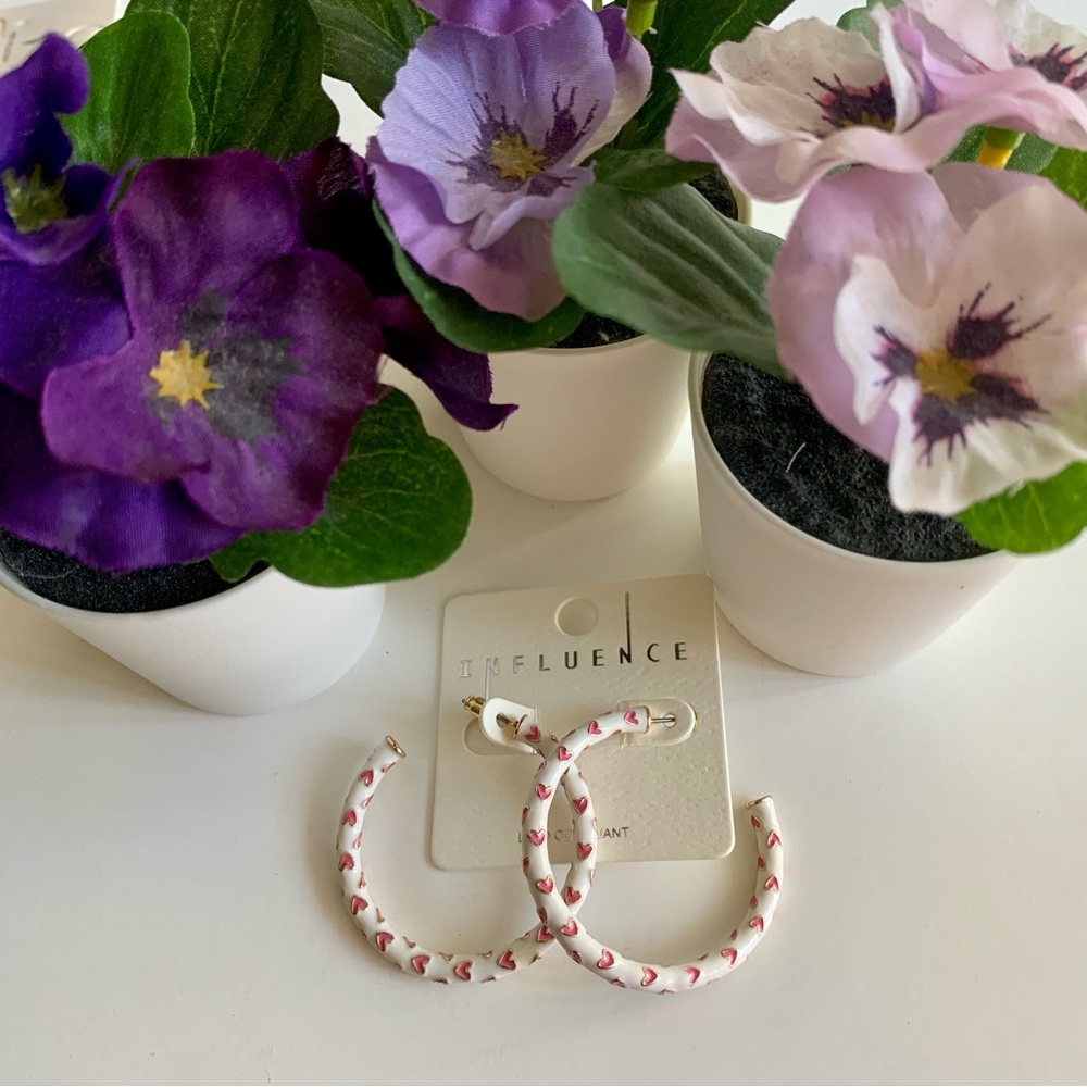 Pink Hearts Hoops 💓